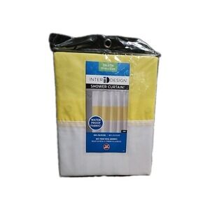 InterDesign 72in X 72in Shower Curtain Water‎ Proof Fabric